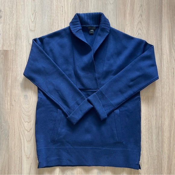 J.Crew Collection Cowl neck Side Zip Pull Over Merino Wool Sweater Sz: S - Picture 6 of 14